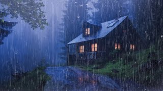 Gentle Night RAIN  Rain Sounds For Sleeping  Thunderstorm Sounds Relax Study ASMR [upl. by Are]