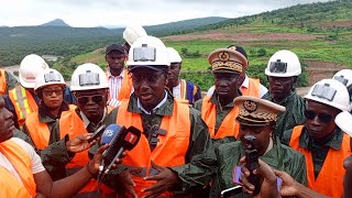 Barrage hydroélectrique de Sambagalou visite de chantier du ministre Cheikh Tidiane DIÉYE [upl. by Chan]