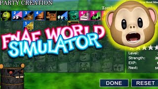 ITS A FULL GAME NOW  FNAF World Simulator [upl. by Enitsud]