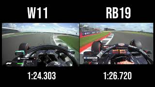 Mercedes W11 2020 vs RedBull RB19 2023 [upl. by Annaiv719]