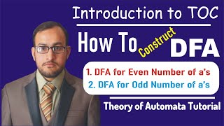 DFA Example for the language Even and Odd Number of as  DFA Design  TOC  Automata [upl. by Baillieu49]