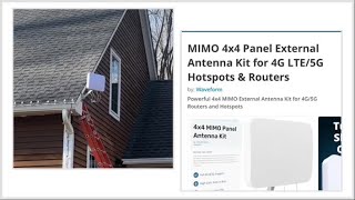 Review Waveform Mimo 4x4 antenna with tmobile 5g routerArcadyan KVD21 [upl. by Leoy]