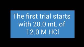 AP Chem Lab7  HCl and CaCO3 rate of reaction [upl. by Haroppizt]