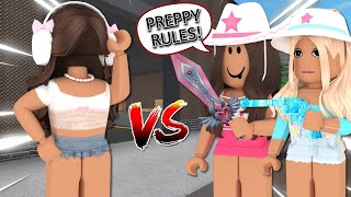 DESTROYING Preppy TEAMERS In MM2 Murder Mystery 2 [upl. by Etessil]