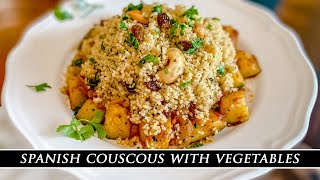 The BEST Couscous you will EVER Taste  Spanish Couscous Recipe [upl. by Aihsikal]