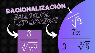 RACIONALIZACIÓN DE DENOMINADORES [upl. by Aratehs]