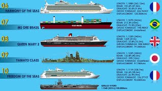 10 Ships Bigger Than Gerald R Ford Supercarrier [upl. by Clarke]