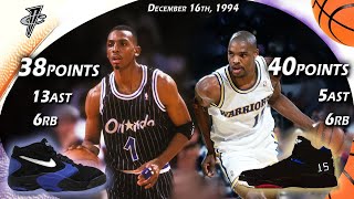 Penny Hardaway VS Latrell Sprewell FaceOff December 16th 1994 [upl. by Raman]