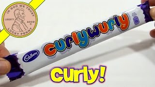 Cadbury Curly Wurly Chocolate amp Toffee Candy  UK Candy amp Snack Tasting [upl. by Nnylcaj]