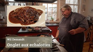 Wil Demandt maakt onglet aux echalottes met pommes sarladaises [upl. by Latreese]