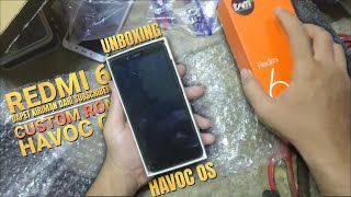 Unboxing amp Custom Rom Redmi 6 Havoc OS Android 11  Custom Rom Hp Orang amp Tes Game [upl. by Anividul]