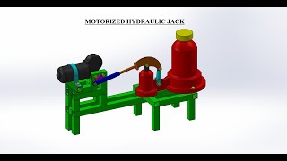 MECHANICAL PROJECT Motorized Hydraulic Jack [upl. by Aleka]