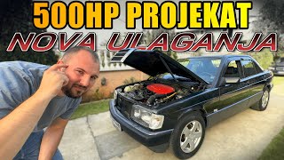 ŠTA SE DESILO SA 500HP MERCEDES 190D PROJEKTOM [upl. by Nittirb127]