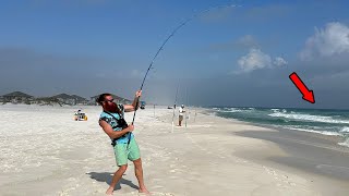 Pompano Fishing at Henderson Beach in Destin FL [upl. by Marlie]