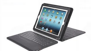 Estuche teclado inalámbrico Ipevo Typi Folio para el nuevo iPad y iPad 2 [upl. by Atnauqal724]