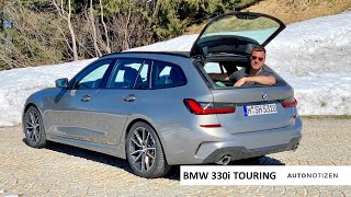 2020 BMW 330i Touring M Sport 3er G21 Review Test Fahrbericht [upl. by Akkim]