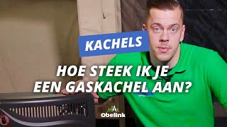 Gaskachel aansteken  Hoe steek ik mijn gaskachel aan  Obelink [upl. by Martino]