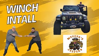 Are you Offroad Ready Installing a Badland winch on my 2023 Jeep Wrangler Part 1 [upl. by Dadelos]