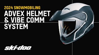 New 2024 Advex Helmet amp Vibe Communication System by SkiDoo [upl. by Sirk]