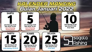 TANGGALAN MANCING BULAN JANUARI 2022  PASANG SURUT AIR LAUT 2022 cuaca [upl. by Dietrich]