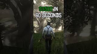 3500 in 60 seconds 4 Gold Bars Location rdr2 gaming funny shorts [upl. by Clawson686]