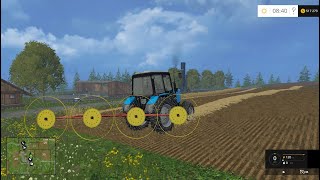 Мод «Zagrabiarka 4 Gwiazdowa» v 10 для Farming Simulator 2015 [upl. by Oetomit]