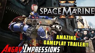 Space Marine II Gameplay Trailer  Angry Reaction [upl. by Adirehs]