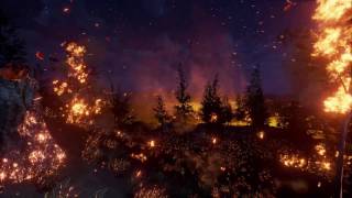 UE4 Landscape Test  Firelands  No Post FX [upl. by Rebmac]