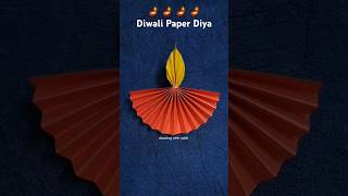 Paper Diya Making at Home🪔diya kaise banaen diwali diya diwalidecoration decor craft diy [upl. by Aenert385]