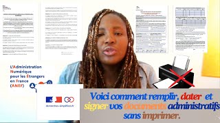 Voici comment remplir dater et signer vos documents administratifs sans imprimer [upl. by Anelrats358]