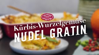 KürbisWurzelgemüse Nudelgratin [upl. by Glavin]