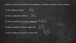 Napisz za pomocą symboli pierwiastków i wzorów związków chemicznych a dwa atomy wapnia [upl. by Adaline258]