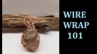 Wire Wrapping a Tumbled Stone [upl. by Ielarol]