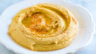 Easy Hummus Recipe  Better than storebought [upl. by Ecahc]