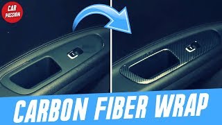 How To Carbon Fiber Wrap Car Interior Trim [upl. by Christis177]