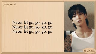 JUNGKOOK NEVER LET GO Karaoke With Easy Lyrics [upl. by Ramirolg]