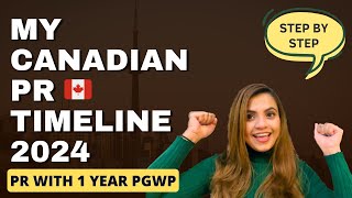 From Study to PR My Canadian PR Timeline 2024  BECAME PERMANENT RESIDENT IN CANADA WITH 1YEAR PGWP [upl. by Ileane]