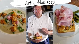 Koken met Rik de Jonge Artisjokkensoep  toast met paddenstoelen [upl. by Rivard767]