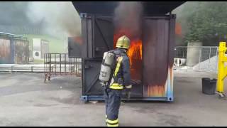 Backdraft training in Wales [upl. by Aneekan]