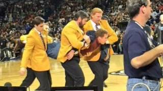 Will Ferrell Hits a Cheerleader In The face With a Basketball [upl. by Llehcsreh667]