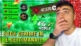 ECCO Come FARE 200K MILA GEMME 💎💎 in 1 Settimana  FC24 Mobile [upl. by Ulphi]