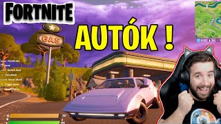 AUTÓK A FORTNITEBAN  🚗 ELSŐ REAKCIÓ  FORTNITE CARS UPDATE [upl. by Gardia119]