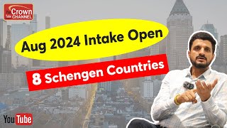 Study in Schengen  Study in Europe  Sept 2024 Intake  Crown Immigration [upl. by Atinhoj]