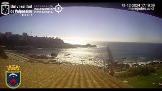 Marejadas UV  Playa Las Torpederas  Valparaíso  Chile en vivo [upl. by Solberg]