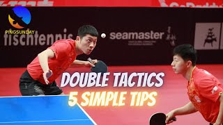 5 simple but very effective tactics for doubles game table tennis [upl. by Attej]