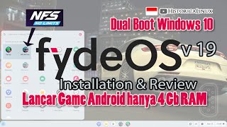 Fyde OS v19  Linux Distro for Android Emulator Teringan  4 Gb RAM Dual Boot Windows 10 [upl. by Aenitsirhc290]