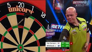 PDC World Matchplay 2020  R2  van Gerwen  Whitlock [upl. by Radford649]