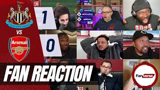 ARSENAL FANS REACTION 😡 TO NEWCASTLE VS ARSENAL 10  PREMIER LEAGUE FAN REACTIONS [upl. by Bekki293]