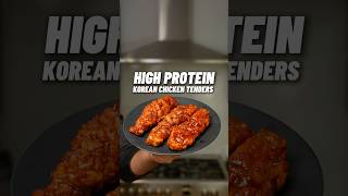 The CRISPIEST High Protein Korean Chicken Tenders 🔥🍗 60g of protein in 3 tenders 💪🏽 [upl. by Rosen687]