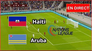 match Haïti vs Aruba en direct Ligue CONCACAF match complet Simulation de football Gameplay PC [upl. by Nahsin]